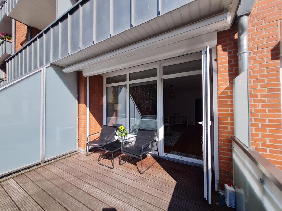 Wohnung Fleethoern - Zentral, Ruhig, Mit Parkplatz Und Balkon Kiel Exterior foto